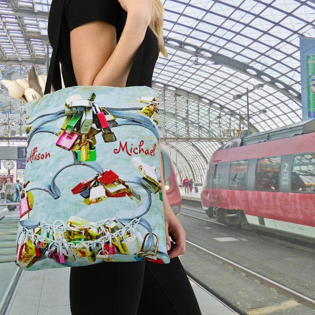 So much love! Love locks for eternal love Tote Bag (Creator Uploaded)