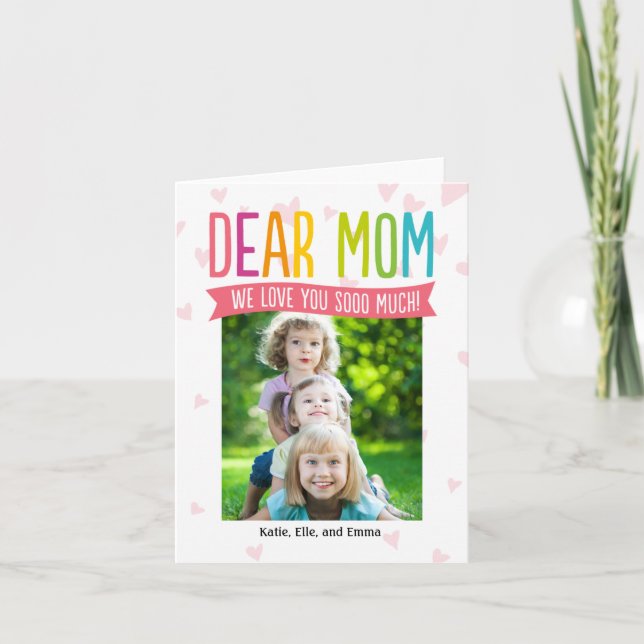 So Much Love Mothers Day Photo Card For Mom (Front)