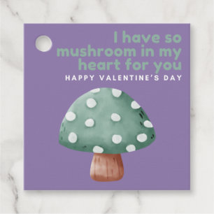 So Mushroom in My Heart Valentine Tags