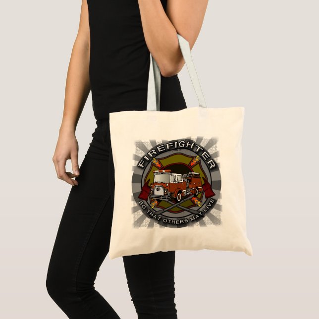 So Others May Live Firefighter custom tote bag (Front (Product))