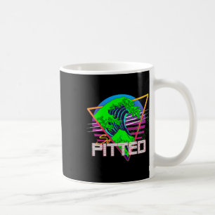 So Pitted Kanagawa Great Wave Retrowave Outrun Sur Coffee Mug