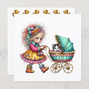 SO Precious Baby Buggy Theme Invitation