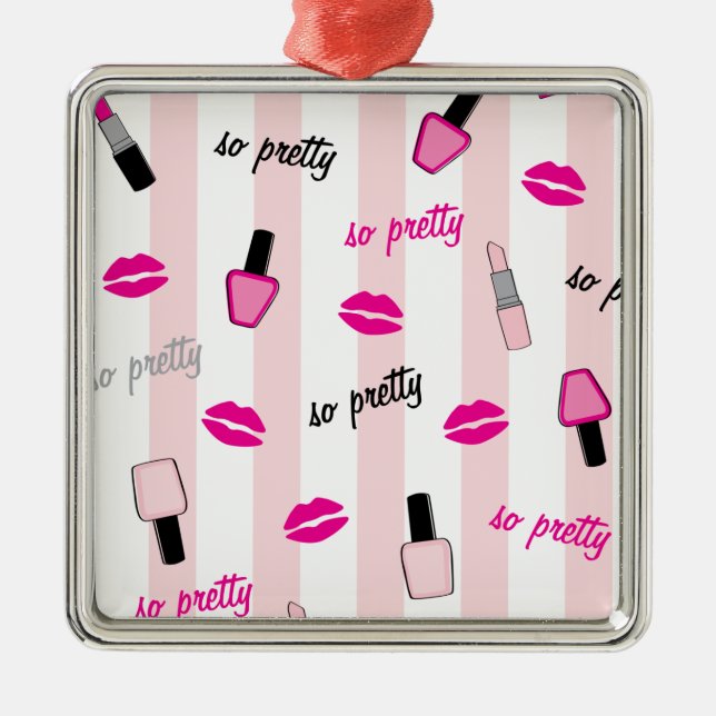 So Pretty Metal Ornament (Front)