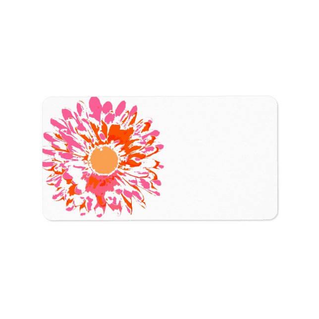 So Pretty Spring Flower Baby Naming Label (Front)