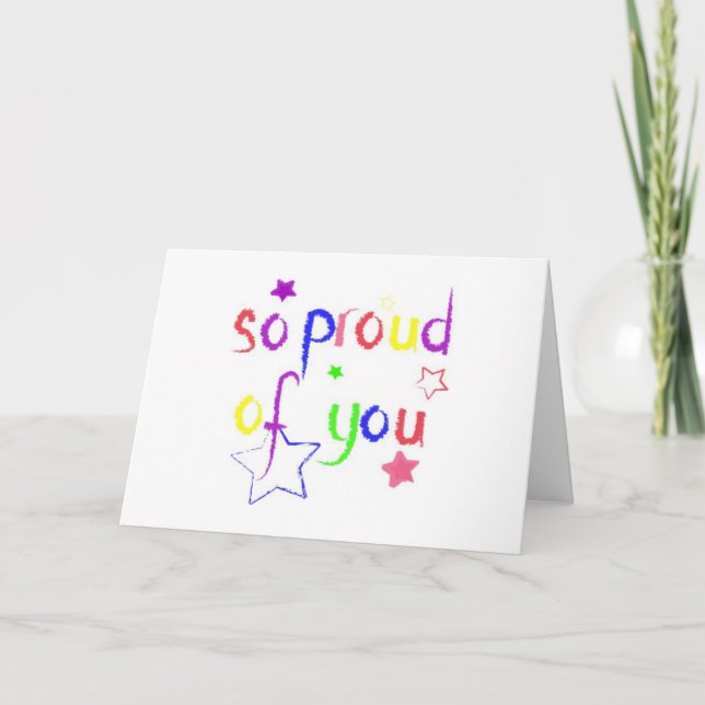 So Proud of You Congratulations Card (Front)