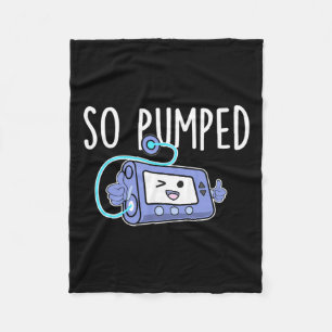 So Pumped Fun Insulin Pump Diabetic Diabetes Aware Fleece Blanket