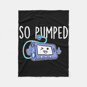 So Pumped Fun Insulin Pump Diabetic Diabetes Aware Fleece Blanket