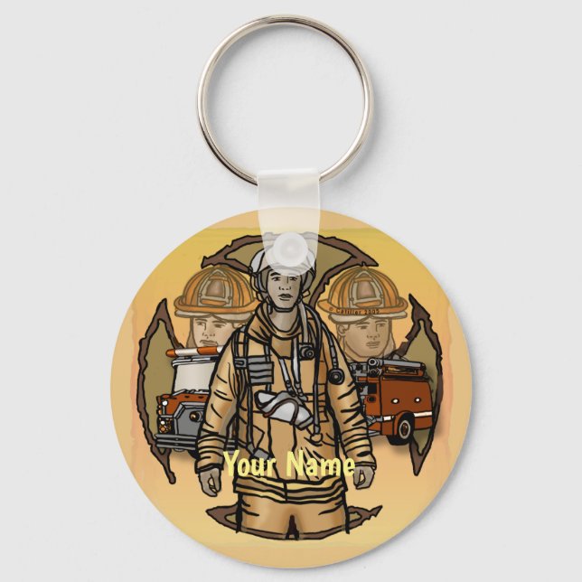 So Ready Firefighter keychains (Front)