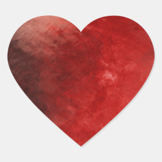 So red abstract 4.1 heart sticker