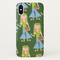 So Sassy Hippie Girl Retro Art Fun Pattern
