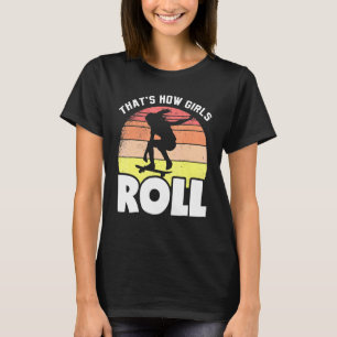 So Skate Girls Retro Skateboard Girl Skater T-Shirt