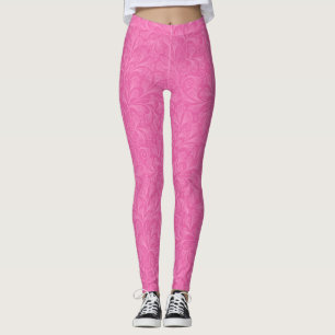 "So, So Pink Floral Pattern"  Leggings