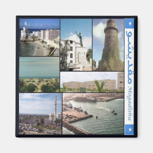SO - Somalia -  Mogadishu I Love - Collage Magnet