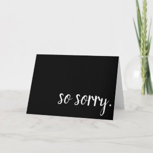so sorry card