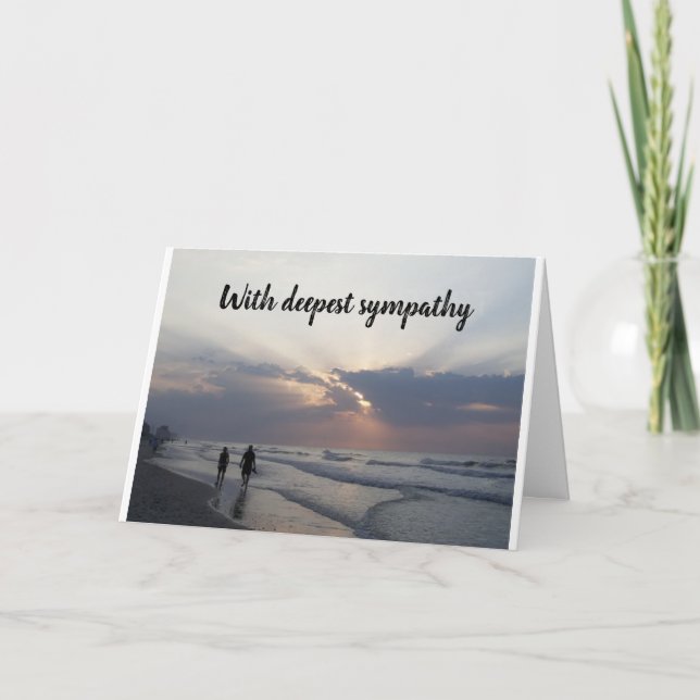 "SO SORRY FOR YOUR LOSS" CARD (Front)