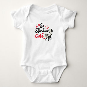 So Stinkin Cute Cute Valentines Day , Valentines Baby Bodysuit