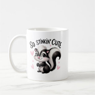So Stinkin Cute Skunk Art Coffee Mug