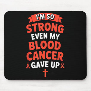 So strong ribbon warrior lymphoma blood cancer mouse pad