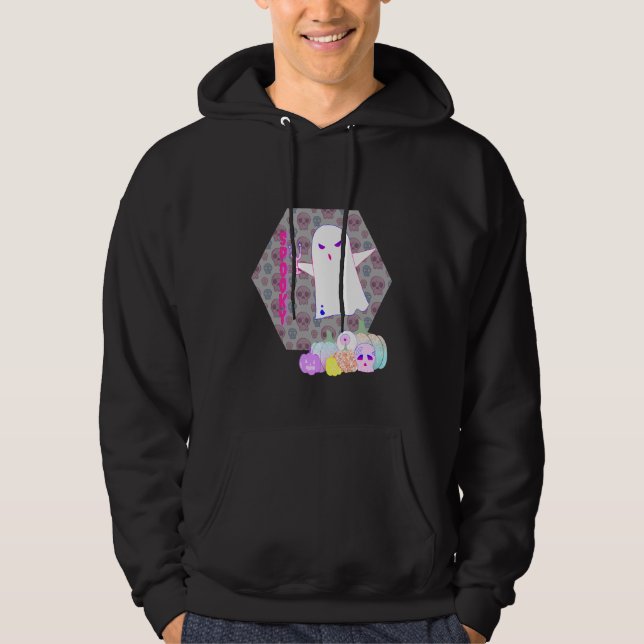 So Super Spooky Spooky Season Pastel Goth Ghost Hoodie (Front)