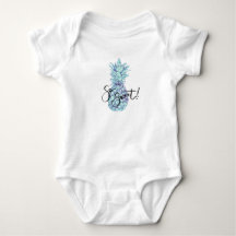 So Sweet! Blue Pineapple Baby Clothing