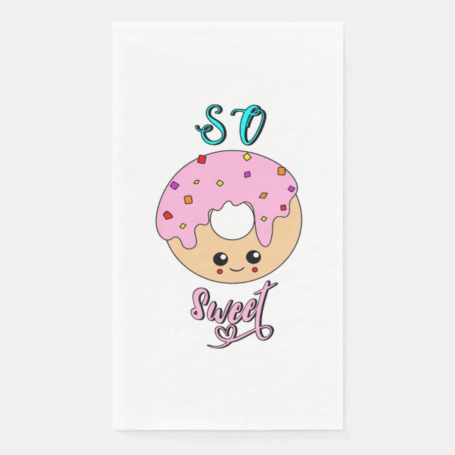 So Sweet doughnuts 2 June Jelly National Doughnut  Napkin (Front)