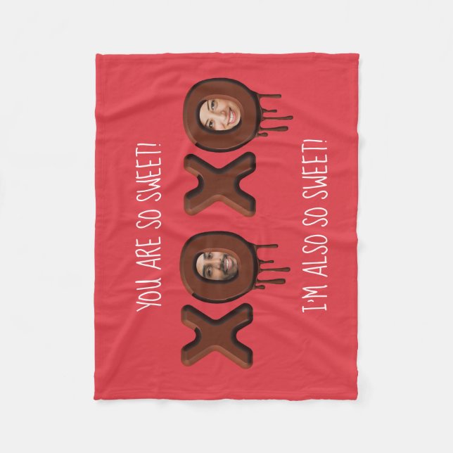 SO SWEET! Personalized Funny Valentine's Day Fleece Blanket (Front)
