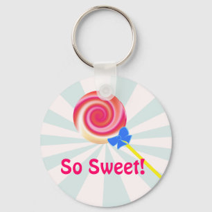 So Sweet Swirl Lollipop Keychain