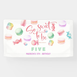 So sweet to be... kids birthday banner
