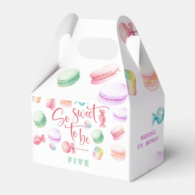 So sweet to be... kids birthday favor box (Front Side)
