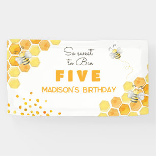 So sweet to bee kids birthday banner