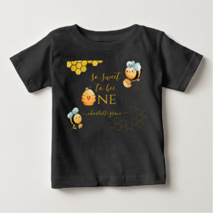 So Sweet To Bee One Bee Birthday Baby T-Shirt