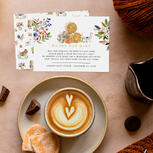 So Thankful for You   Autumn Baby Shower Books Enclosure Card