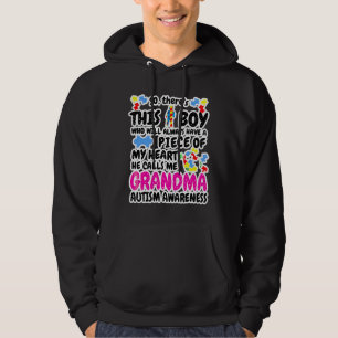 So Theres This Calls Me Grandma Autism Awareness Q Hoodie