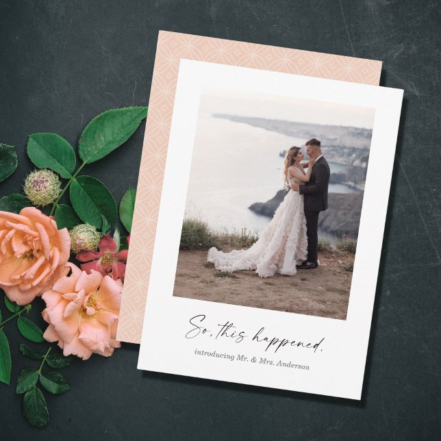 So This Happened Elopement Photo Announcement (Creator Uploaded)