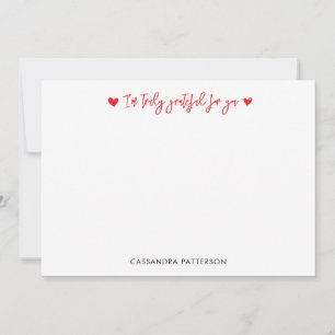 So Truly Grateful Thank You Note Card