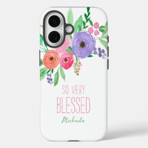 So Very Blessed Spring Floral iPhone 16 Case