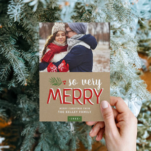So Very Merry Holiday Carte photo