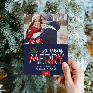 So Very Merry Holiday Photo Card