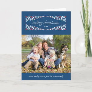 So very merry holiday photo card_Navy Card