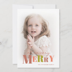 So Very Merry Photo Holiday Card