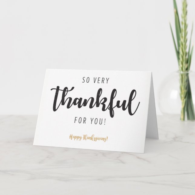So very thankful for you, Thanksgiving card (Front)