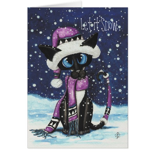 So We Can Snuggle Siamese Cat by BiHrLe Card