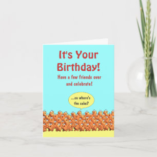 So Where's The Cake? Birthday Card