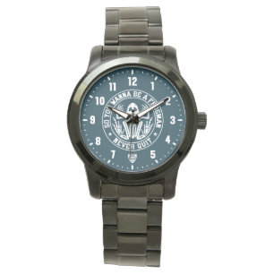 So You Wanna Be A Frogman "NEVER QUIT" Patch Navy Watch