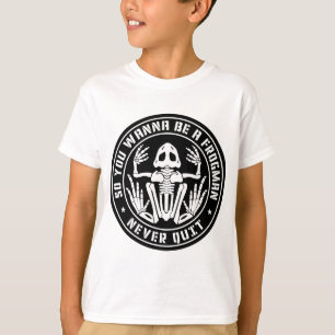 So You Wanna Be A Frogman "Never Quit" Patch T-Shirt