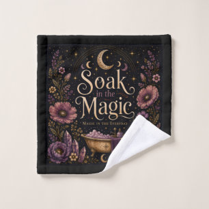 Soak in the Magic Shower Curtain Wash Cloth