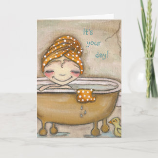 Soak it Up - Greeting Card
