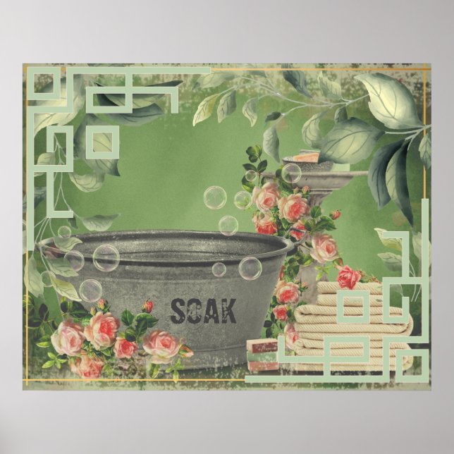 Soak Laundry Room Poster (Front)