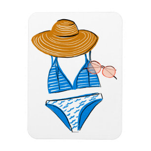 Soak up the Sun - Blue Swimsuit Magnet