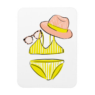 Soak up the Sun - Yellow Swimsuit Magnet
